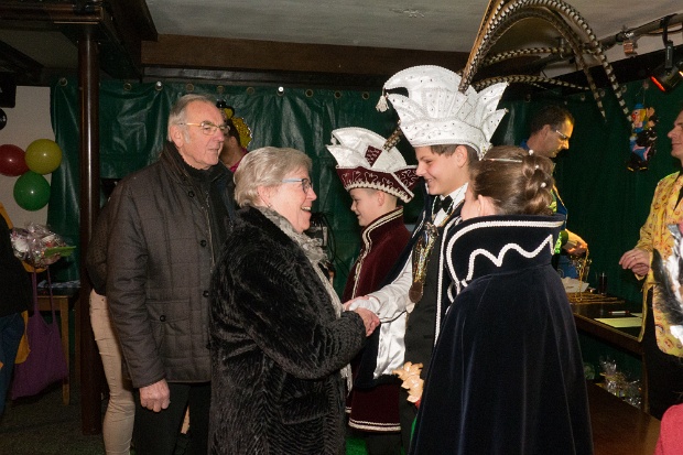Receptie jeugdprins Bram en jeugdprinses Imme 22-01-2023