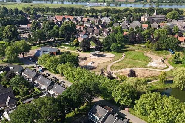 Renovatie Heijmanspark vanuit de lucht gezien 13-06-2024